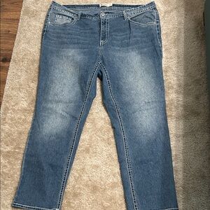 Faded Glory Women's Straight Leg Blue Jeans size 22